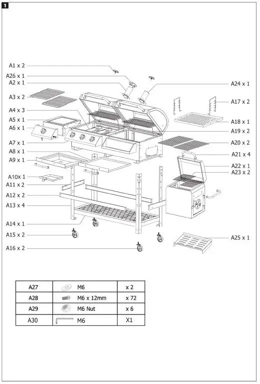 Burns-Barkles-010381-Charcoal-Gas-Grill-with-Smoker-Box-fig1