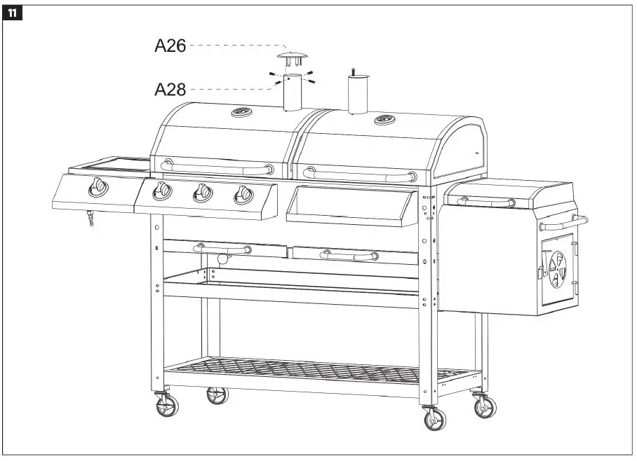 Burns-Barkles-010381-Charcoal-Gas-Grill-with-Smoker-Box-fig16
