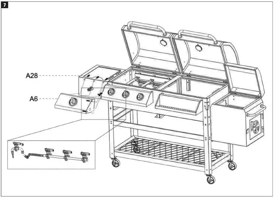 Burns-Barkles-010381-Charcoal-Gas-Grill-with-Smoker-Box-fig7