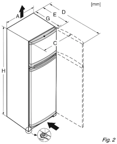 LIEBHERR 7080360 00 Fridge and Freezer - FIG 2