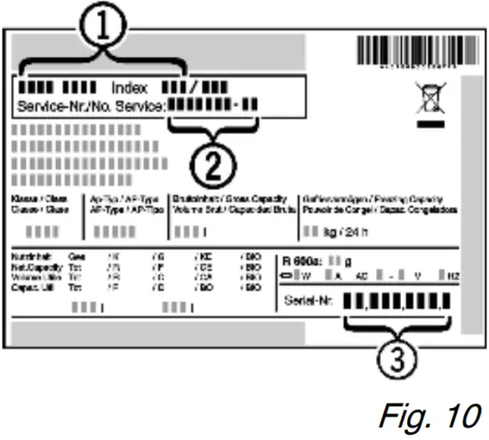 LIEBHERR 7080360 00 Fridge and Freezer - FIG 2.3