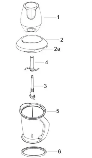 Tefal MB470 Masterchop XXL Four-Blade Maxi Chopper 1