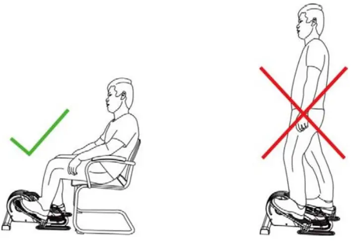 Sunny P2030 Pink Under Desk Exercise Elliptical Machine - WARNING