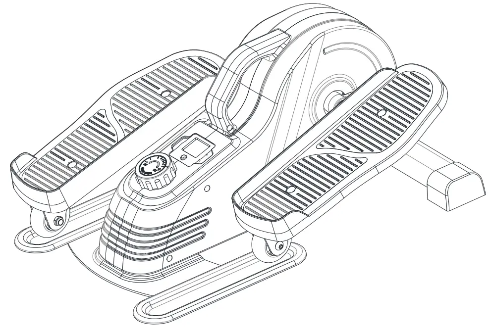 Sunny P2030 Pink Under Desk Exercise Elliptical Machine