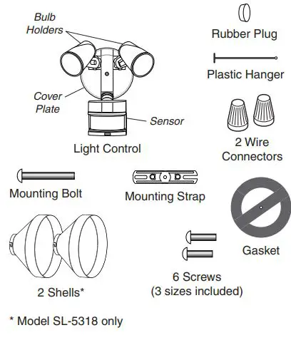 HeathZenith 5312 DualBrite Motion Sensor Light Control 1
