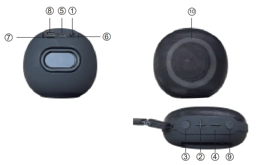 NINGBO STAR CT02054 Bluetooth Speaker