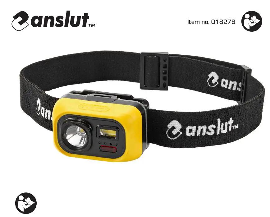 anslut 018278 Head Lamp User Manual