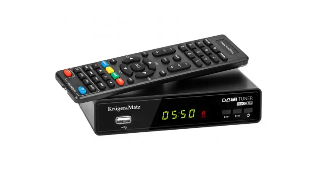Kruger Matz Km0550b Dvb-t2 Hd Tuner Owner's Manual Kruger Matz Km0550b Dvb-t2 Hd Tuner Owner's Manual