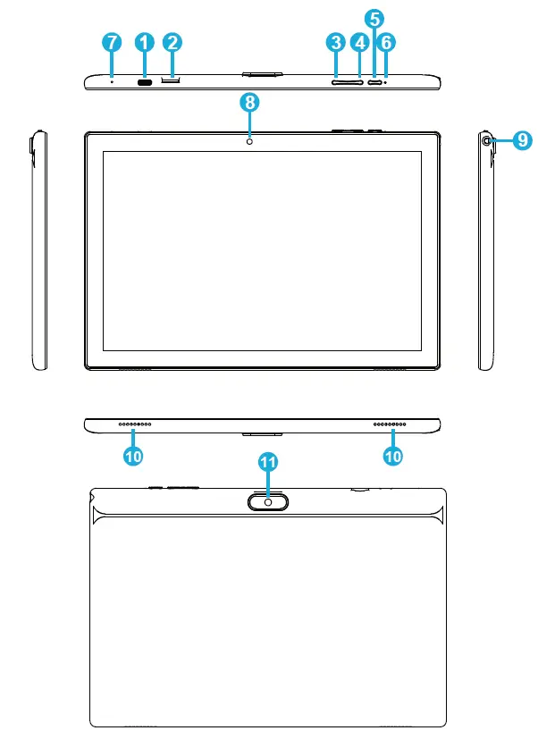 SCIENTIA YQ10S 10 Inch Tablet PC fig 1