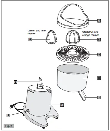 Metcalfe Ceado LCCH7980 Commercial Citrus Juicer-fig3
