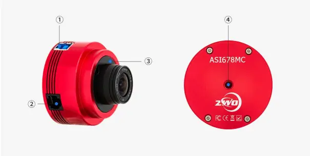 ZWO ASI678MC 12 Bit CMOS Color Camera - camera