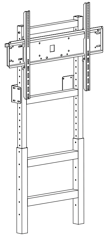 traulux SMI FLEX Fixed Height Wall to Floor Stand