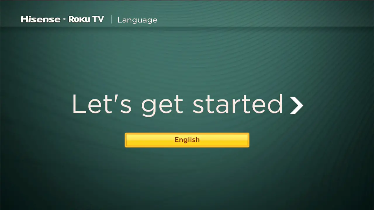 Hisense Roku TV - PlTurn on the TV