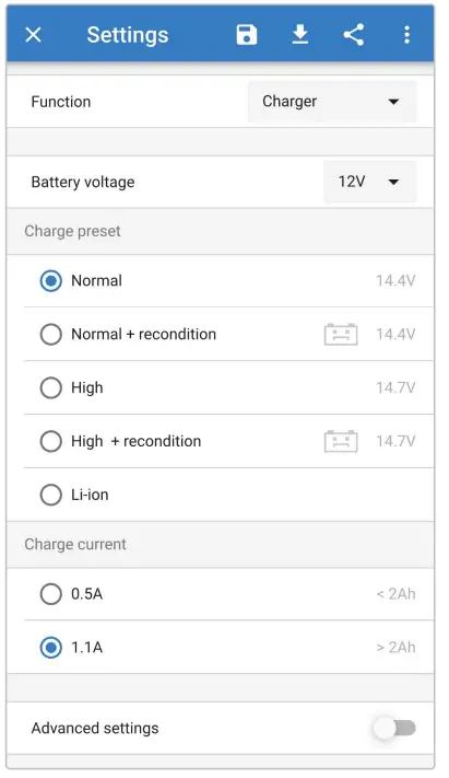 victron energy 100-240VAC Blue Smart IP65 Charger - Fig2