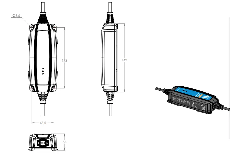 victron energy 100-240VAC Blue Smart IP65 Charger - Fig54