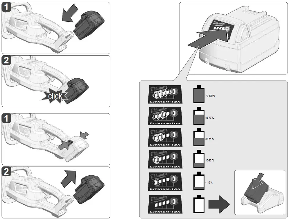 milwaukee M18 FHT45 Cordless Hedge Trimmer 2