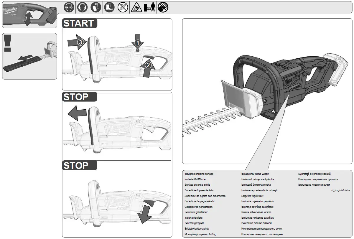 milwaukee M18 FHT45 Cordless Hedge Trimmer 3