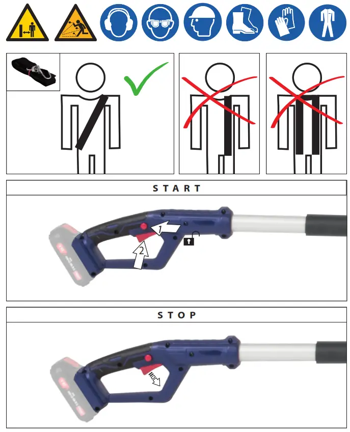 Gude HST 18-0 Battery Hedge Trimmer - Fig 5