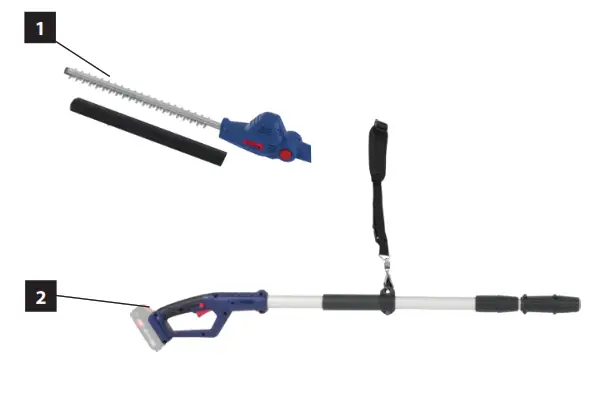 Gude HST 18-0 Battery Hedge Trimmer - Fig