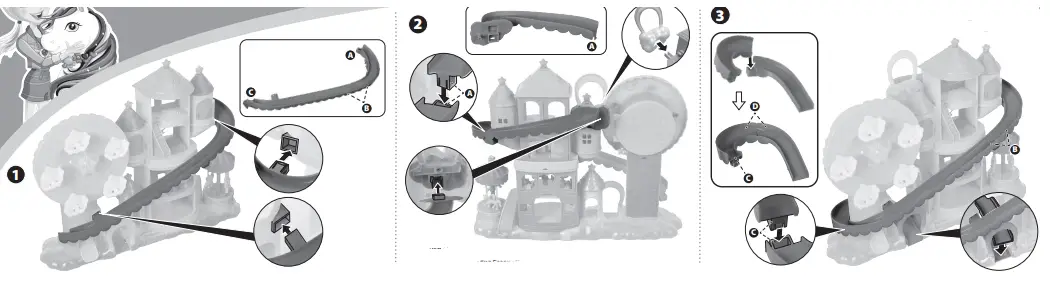 Polly Pocket 554121 Rainbow Funland Theme Park Playset-fig3