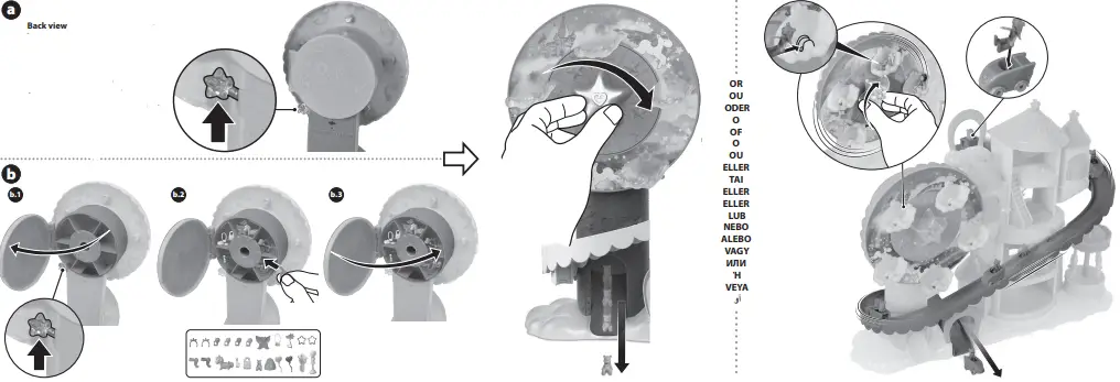 Polly Pocket 554121 Rainbow Funland Theme Park Playset-fig4