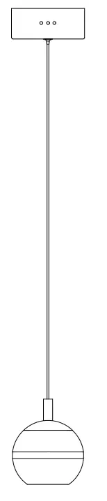 ET2 E24591 Swank 1 Light LED Pendant