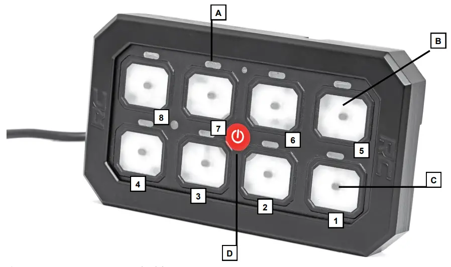 ROUGH COUNTRY 921709700 8-Gang Multiple Light Controller - fig 10