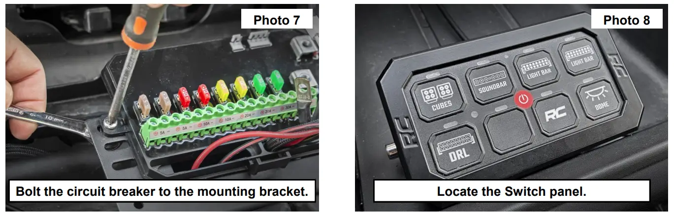 ROUGH COUNTRY 921709700 8-Gang Multiple Light Controller - fig 3