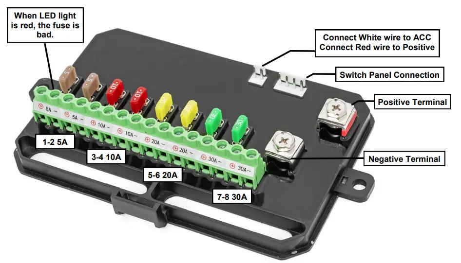 ROUGH COUNTRY 921709700 8-Gang Multiple Light Controller - fig9