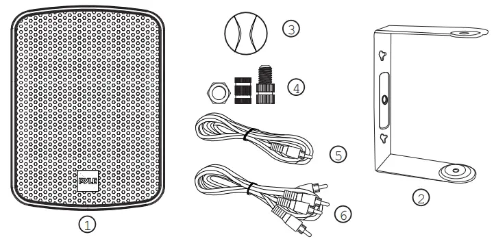 PYLE PDWR54BTB Waterproof Wireless - PACKAGING CONTENTS