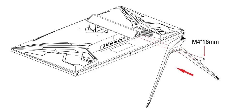 Pixio PX273 Prime 27 Inch 1080p 165Hz IPS Gaming Monitor User Manual - Product Assembly
