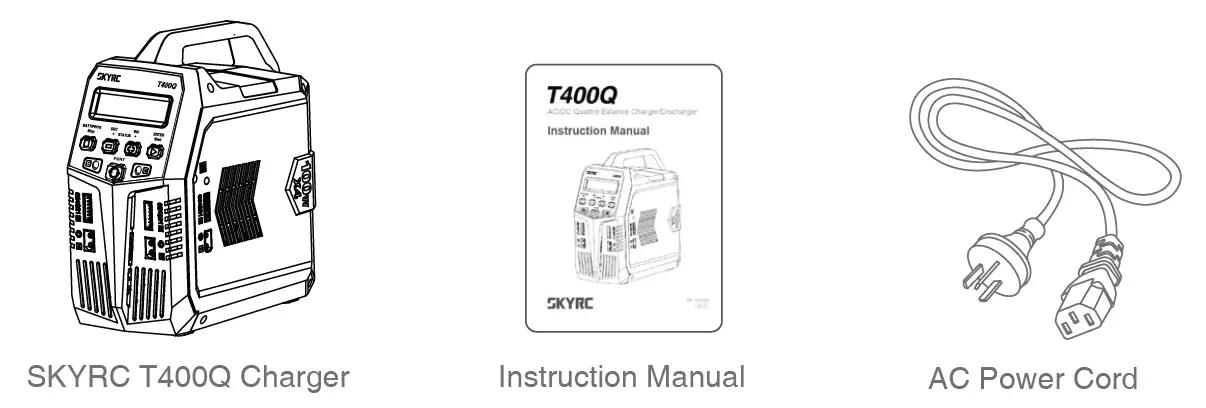 SKYRC T400Q AC DC Quattro Balance Charger Discharger 29