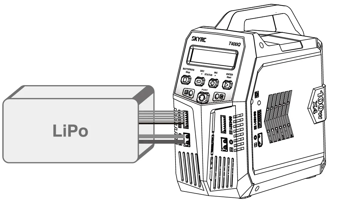 SKYRC T400Q AC DC Quattro Balance Charger Discharger 5
