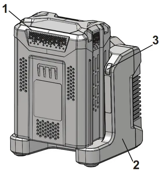 greenworks pro GCH8020 Charger - 1