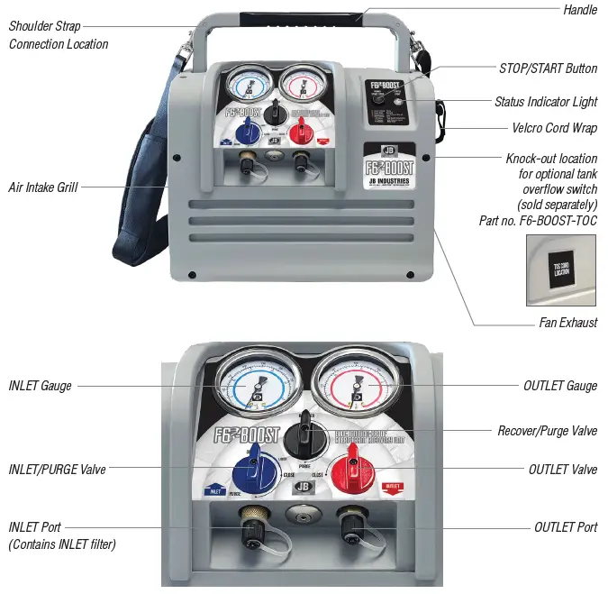 JB-F6-BOOST-BLDC-Ignition-Proof-Refrigerant-Recovery-Unit-fig-2