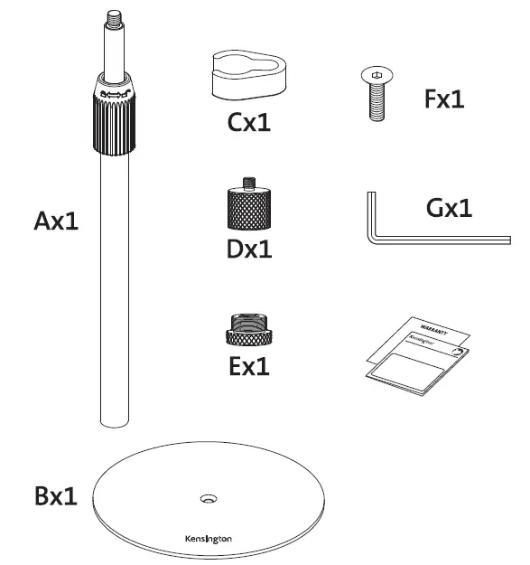 Kensington-A1010-Telescoping-Desk-Stand-FIG-1