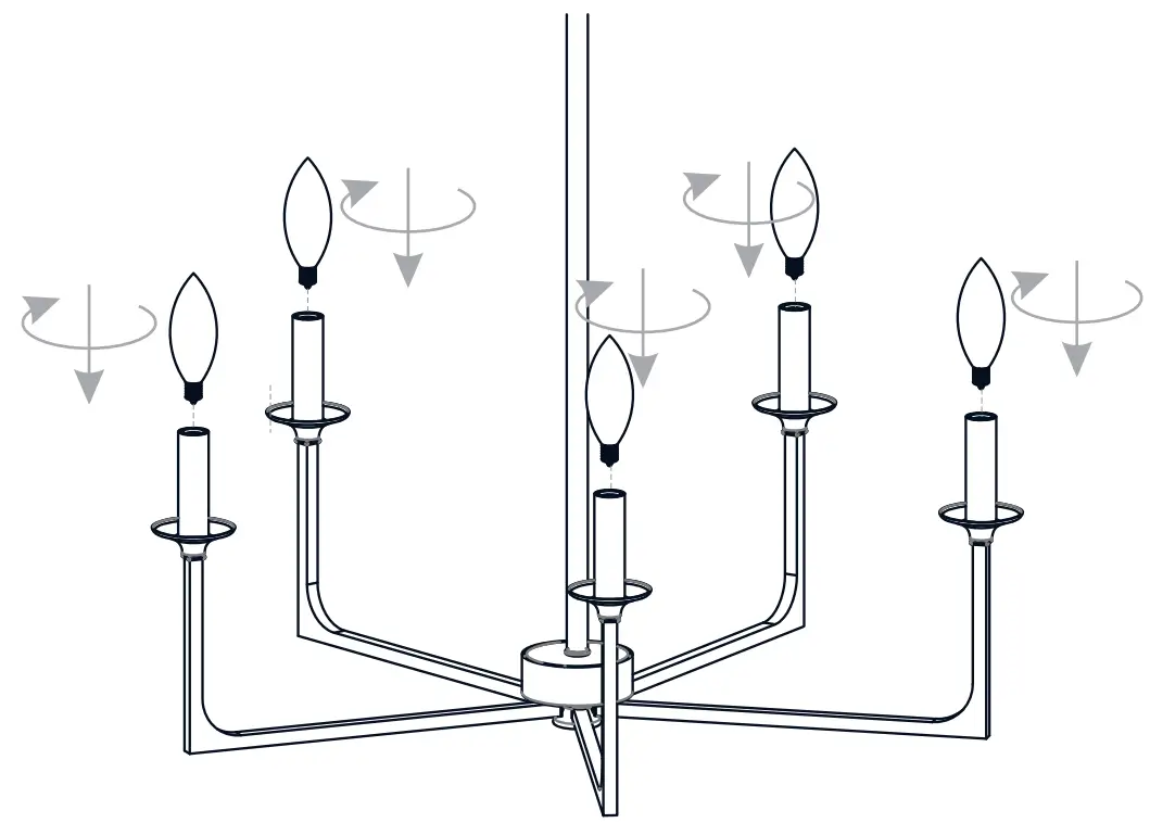 QUOIZEL PRC5026MBK 5 Light 26 inch Matte Black Chandelier Ceiling Light fig 6