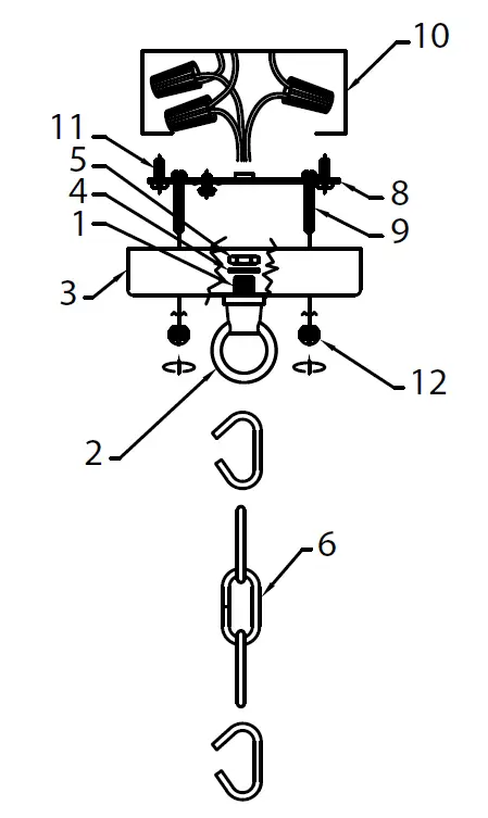 KICHLER-49964AVI-Mill-Lane-1-Light-Outdoor-Hanging-Pendant-Installation-FIG-1