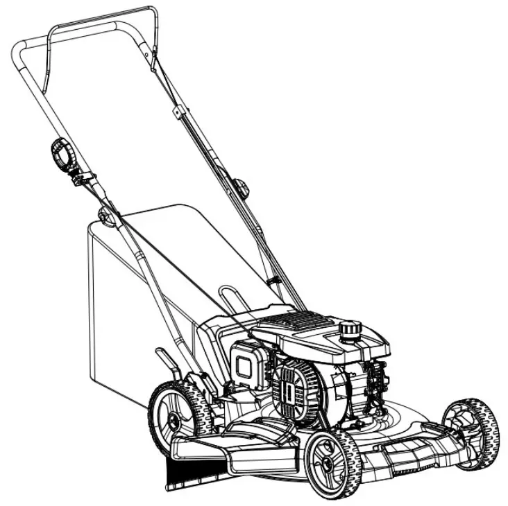 POWERSMART DB2321PH 21 Inch 3 in 1 Gas Push Lawn Mower