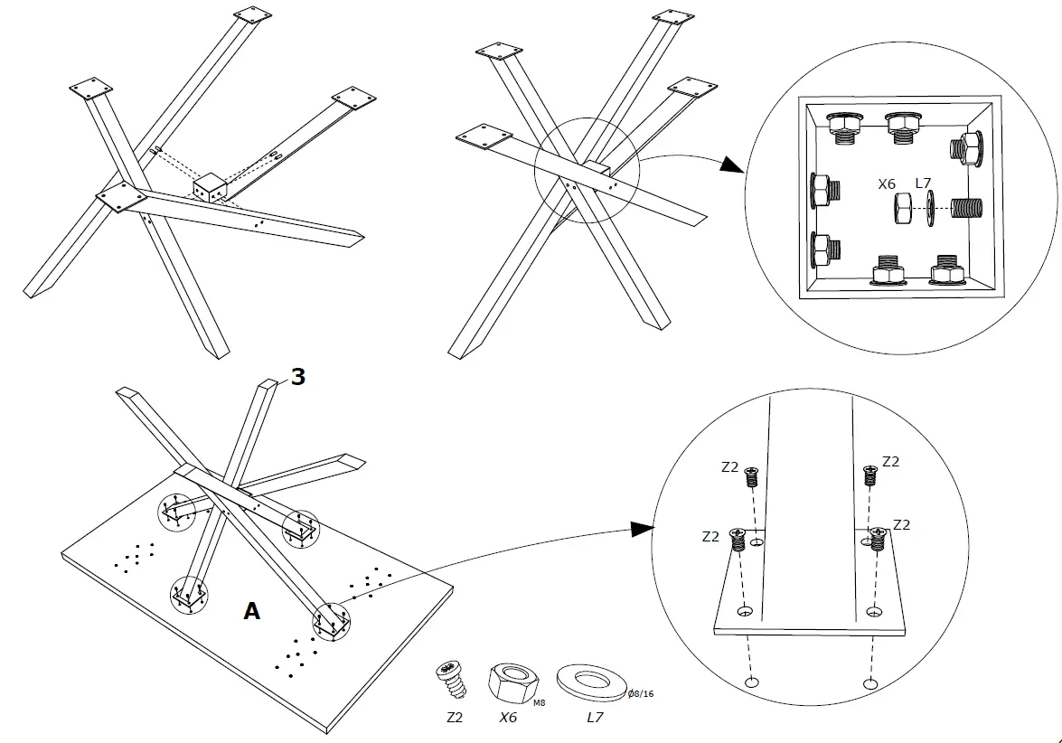HYPE Chairs Pablo TR-X Dining Table 4
