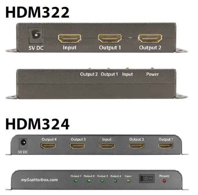 ScatterBox HDM322 Mount HDMI Splitters 1