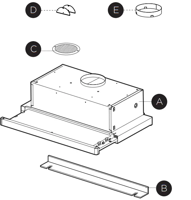 FABER FLEX24SS300 24 Inch Stainless Flexa Slide Out Hood - Figure 4