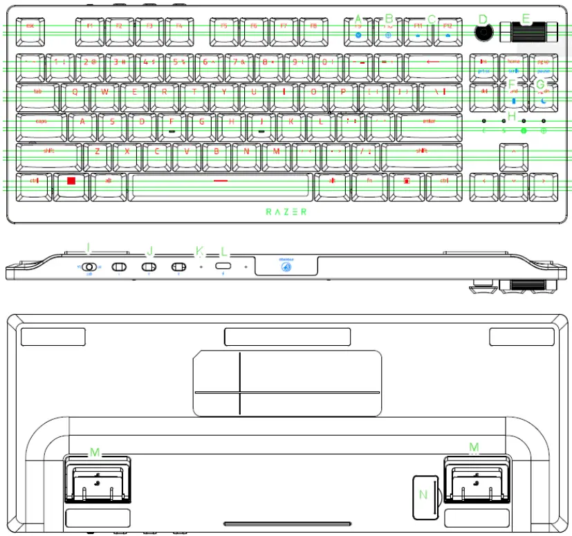 RAZER RZ03 0437 Wireless Keyboard