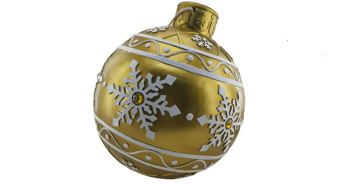 Christmas Time Ct-rs018or1-gd Christmas Ornament With Built-in Led Lights User Manual