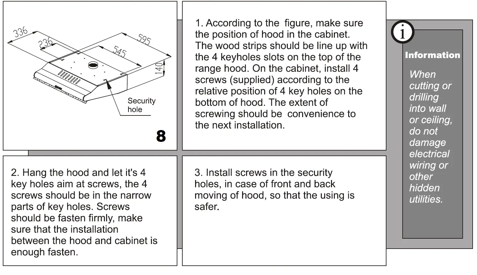 EUROTECH-ED-RHW60WH 60CM Wall Canopy-Rangehood-7