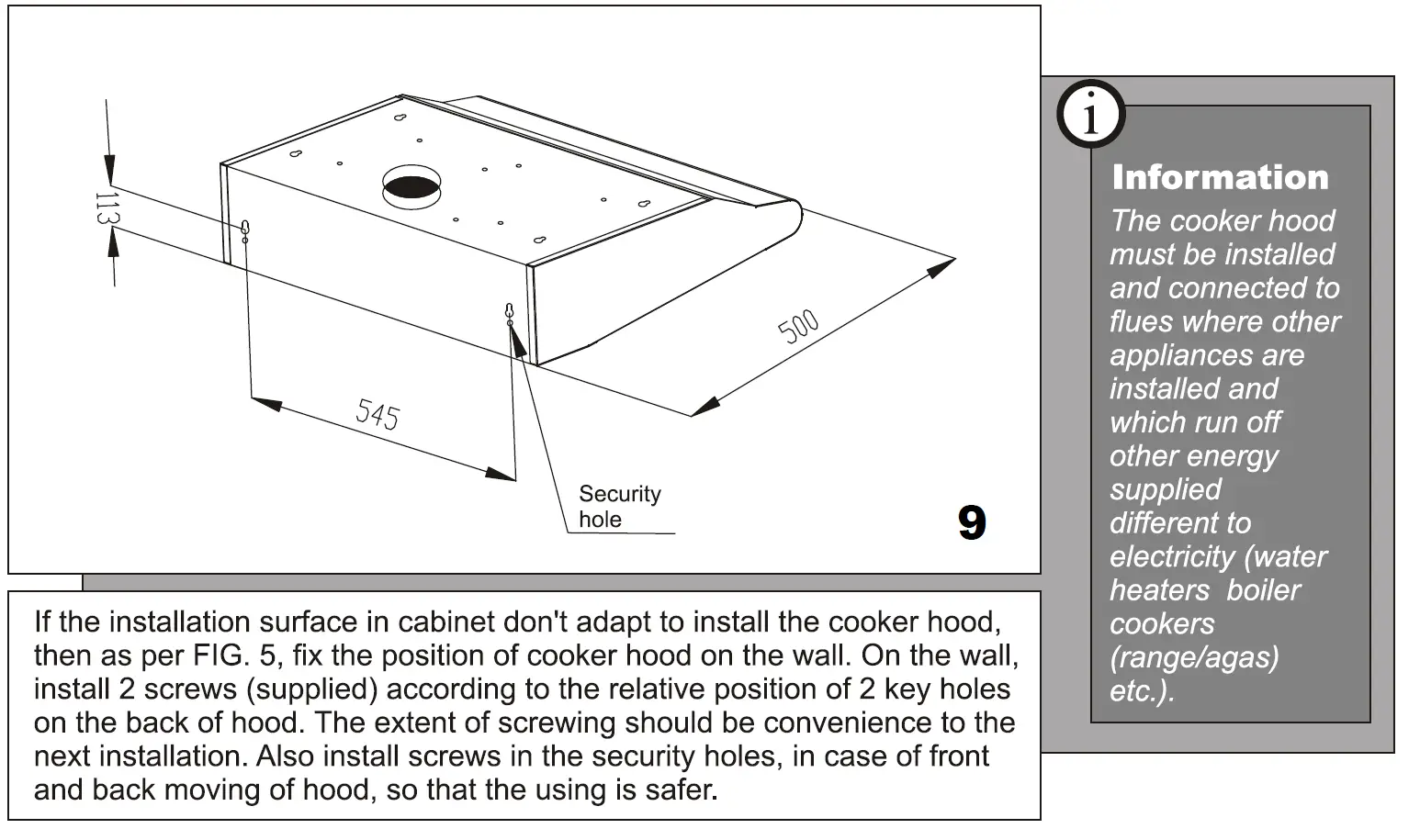 EUROTECH-ED-RHW60WH 60CM Wall Canopy-Rangehood-8