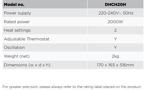 Dimplex-DHCH20H-2kW-Ceramic-Tower-Heater-Instruction-FIG-4