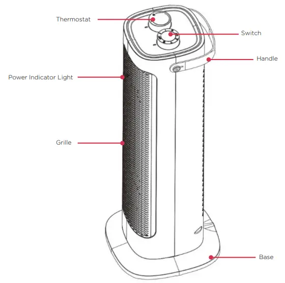 Dimplex-DHCH20H-2kW-Ceramic-Tower-Heater-Instruction-FIG-5