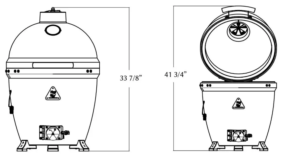BLAZE BLZ-20 Kamado Charcoal Grill - fig 2