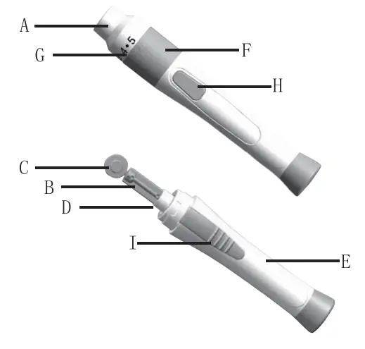bioland G-425-3 Blood Glucose Meter - Lancig Device
